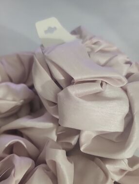 Satin Scrunchie Hair Tie - Light Pink